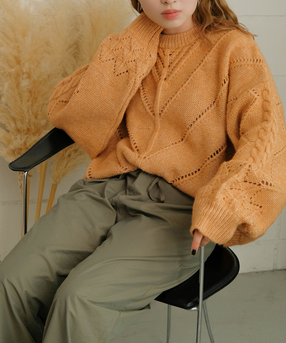COLOR OVERSIZE KNIT