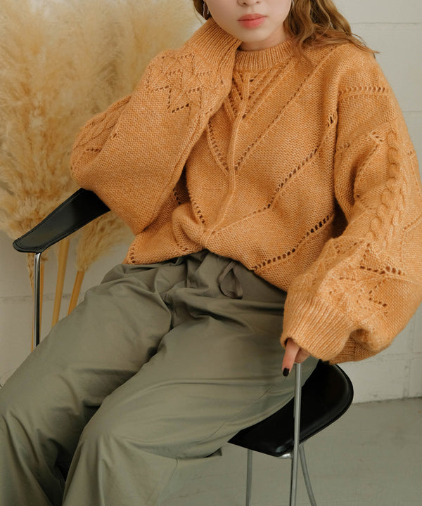 COLOR OVERSIZE KNIT