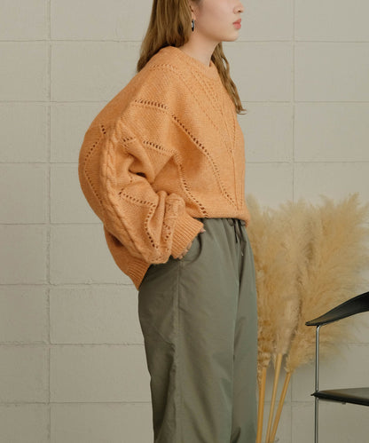 COLOR OVERSIZE KNIT