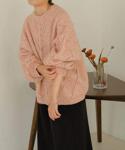 COLOR OVERSIZE KNIT
