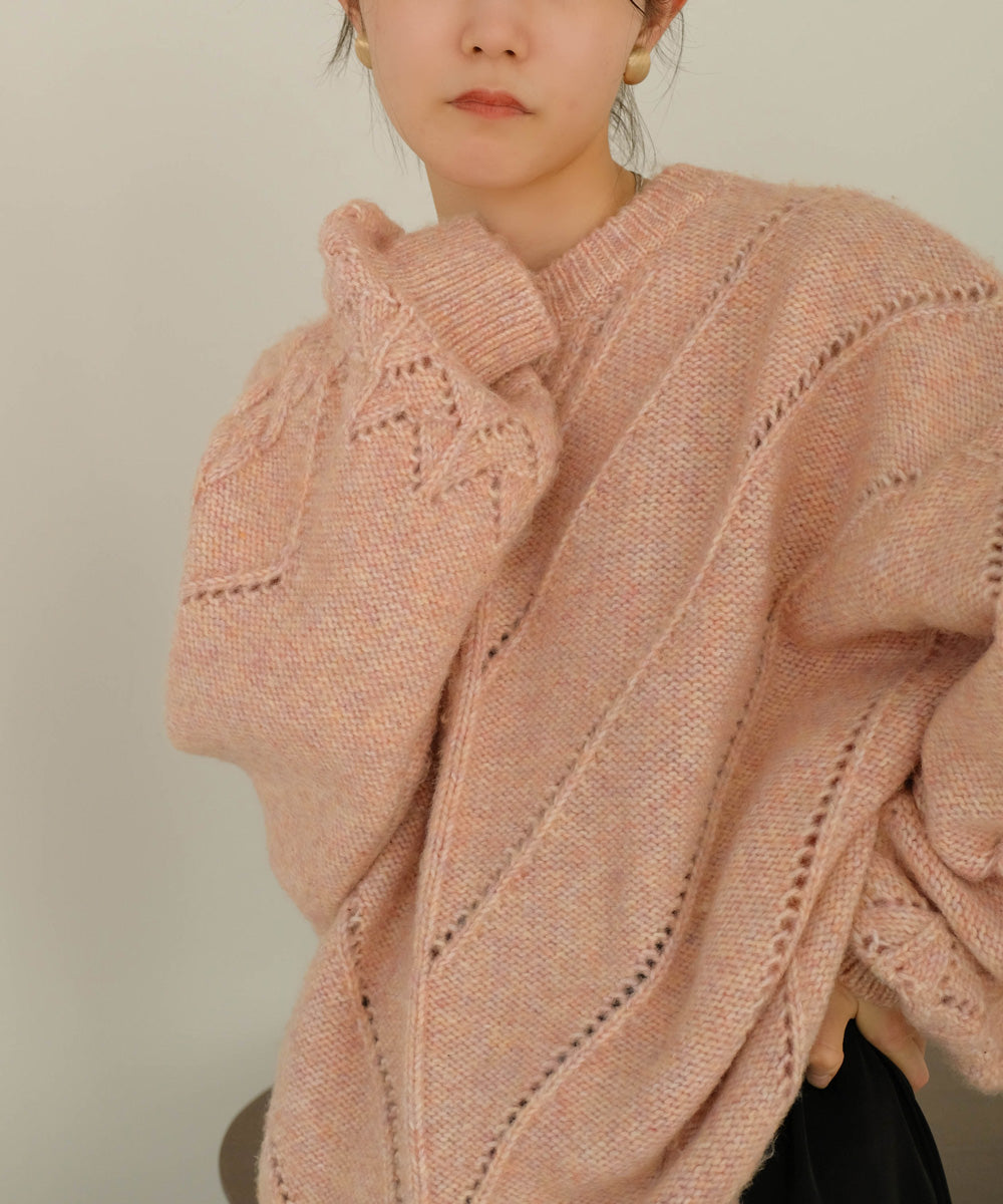 COLOR OVERSIZE KNIT