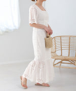 COTTON LACE MERMAID ONEPIECE