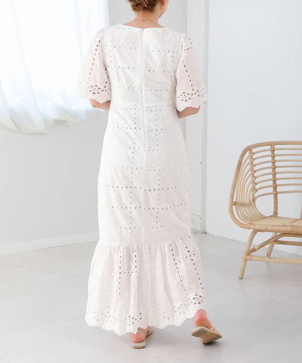 COTTON LACE MERMAID ONEPIECE