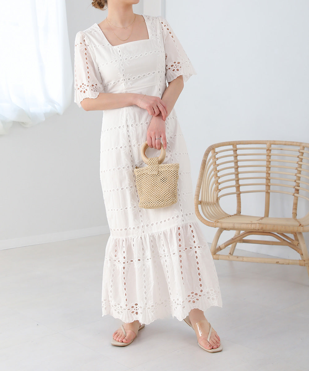 COTTON LACE MERMAID ONEPIECE