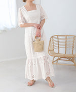 COTTON LACE MERMAID ONEPIECE