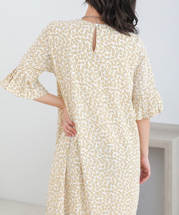 ASYMMETRIC HEM PLEATED ONEPIECE
