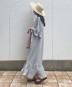 ASYMMETRIC HEM PLEATED ONEPIECE