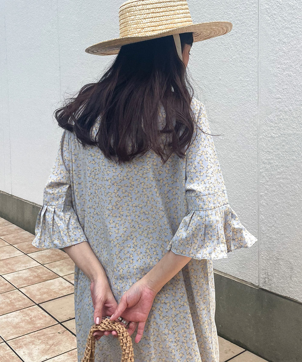 ASYMMETRIC HEM PLEATED ONEPIECE