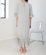 ASYMMETRIC HEM PLEATED ONEPIECE
