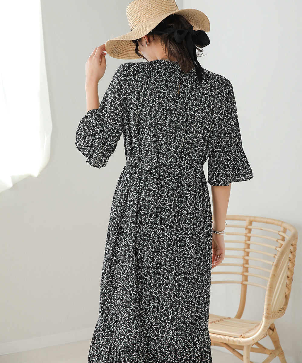 ASYMMETRIC HEM PLEATED ONEPIECE