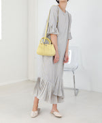 ASYMMETRIC HEM PLEATED ONEPIECE