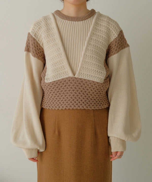 LAYERED SET KNIT TOPS