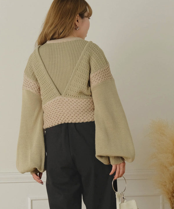 LAYERED SET KNIT TOPS