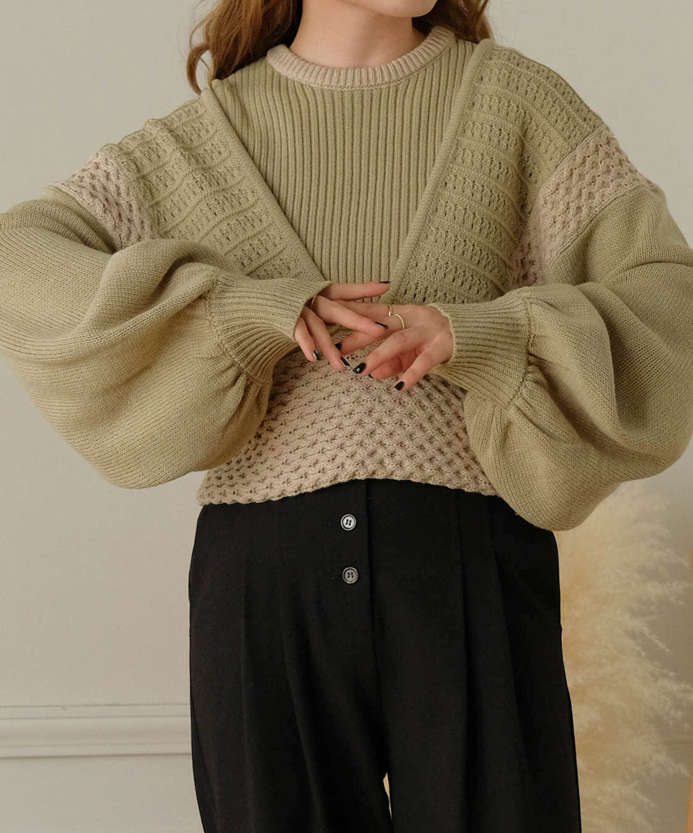 LAYERED SET KNIT TOPS