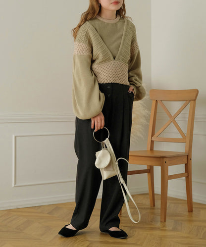 LAYERED SET KNIT TOPS