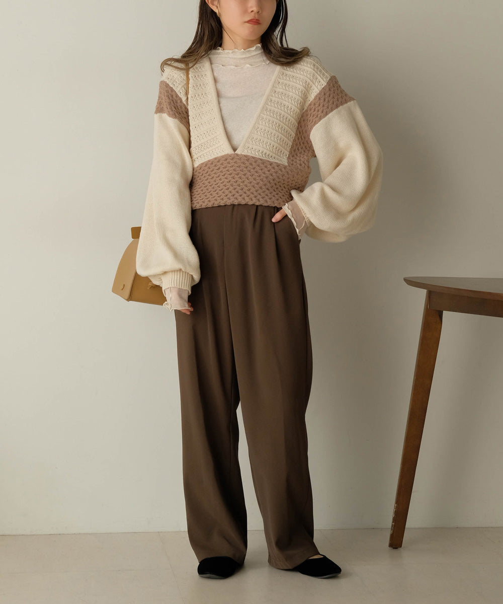 LAYERED SET KNIT TOPS