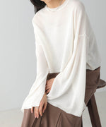 袖子开衩针织上衣