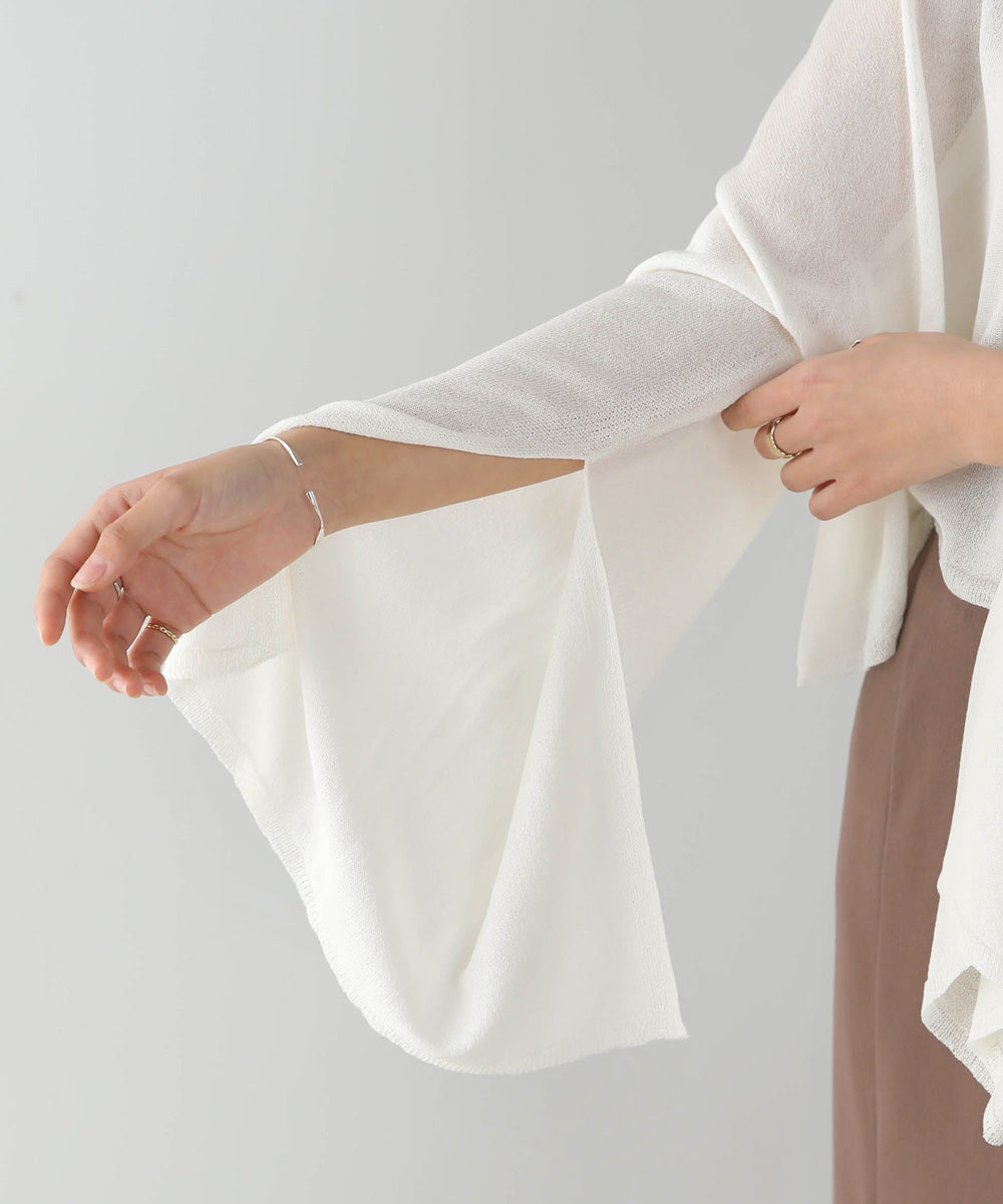 袖子开衩针织上衣