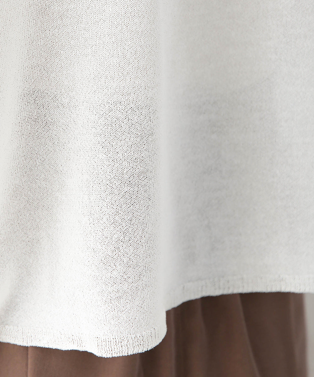 袖子开衩针织上衣