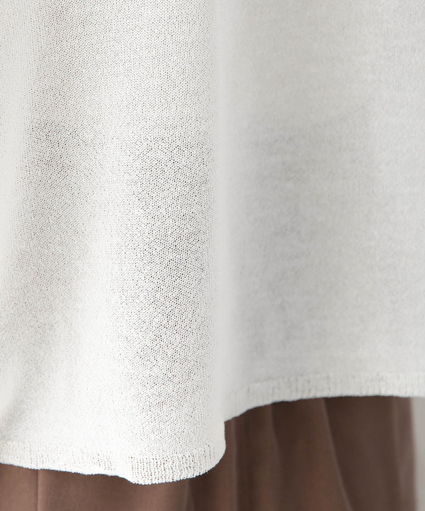 袖子开衩针织上衣