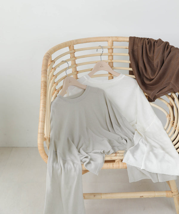 袖子开衩针织上衣