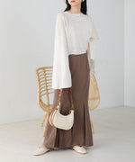 袖子开衩针织上衣