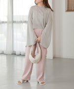 袖子开衩针织上衣