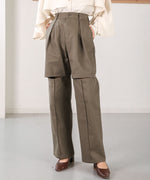 KNEE-SLIT PANTS