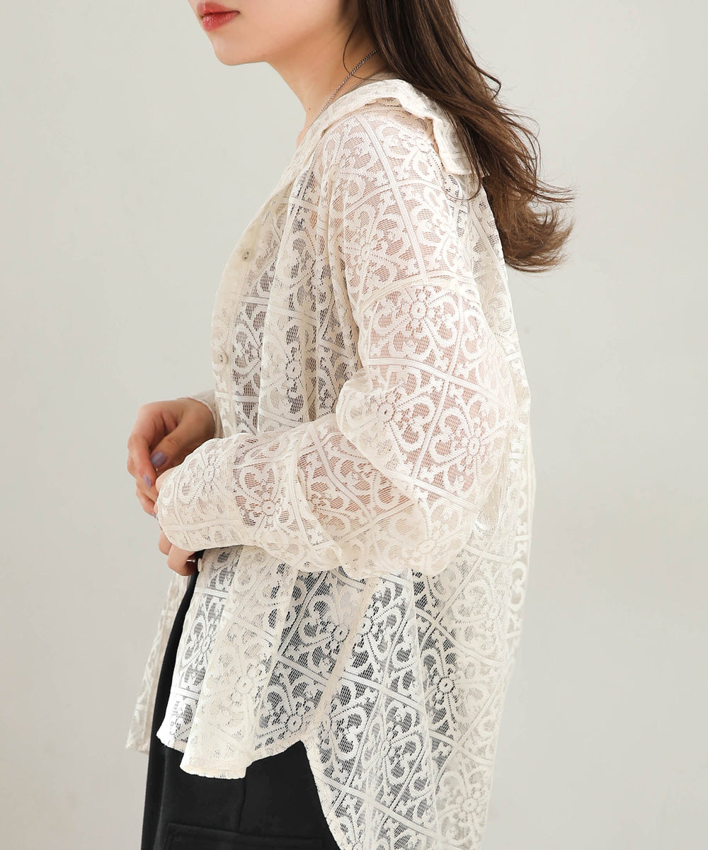 BLOCK RACE LOOSE SHIRT