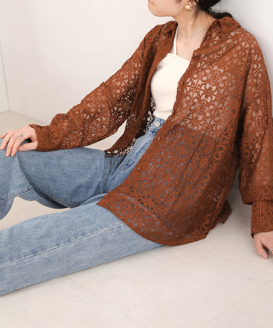 BLOCK RACE LOOSE SHIRT