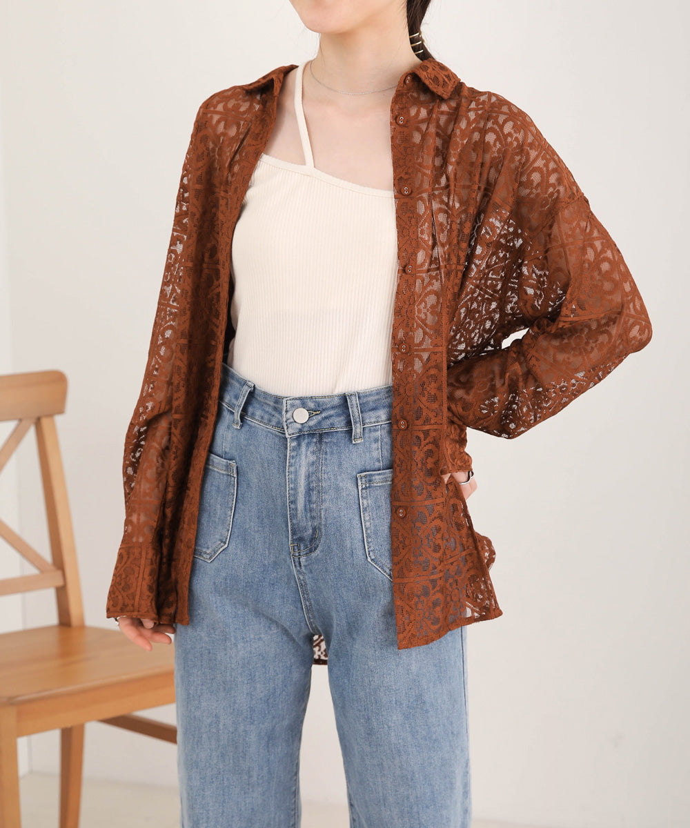 BLOCK RACE LOOSE SHIRT