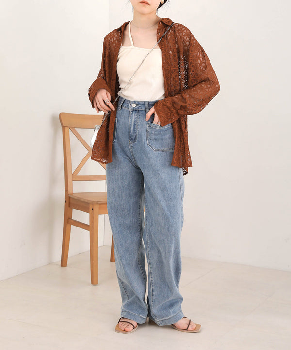 BLOCK RACE LOOSE SHIRT