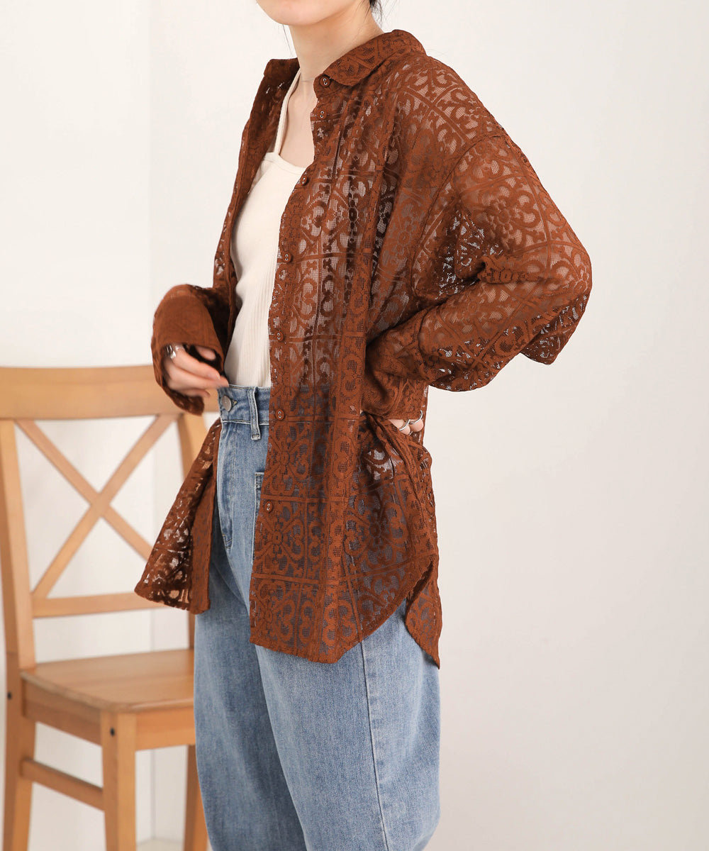 BLOCK RACE LOOSE SHIRT