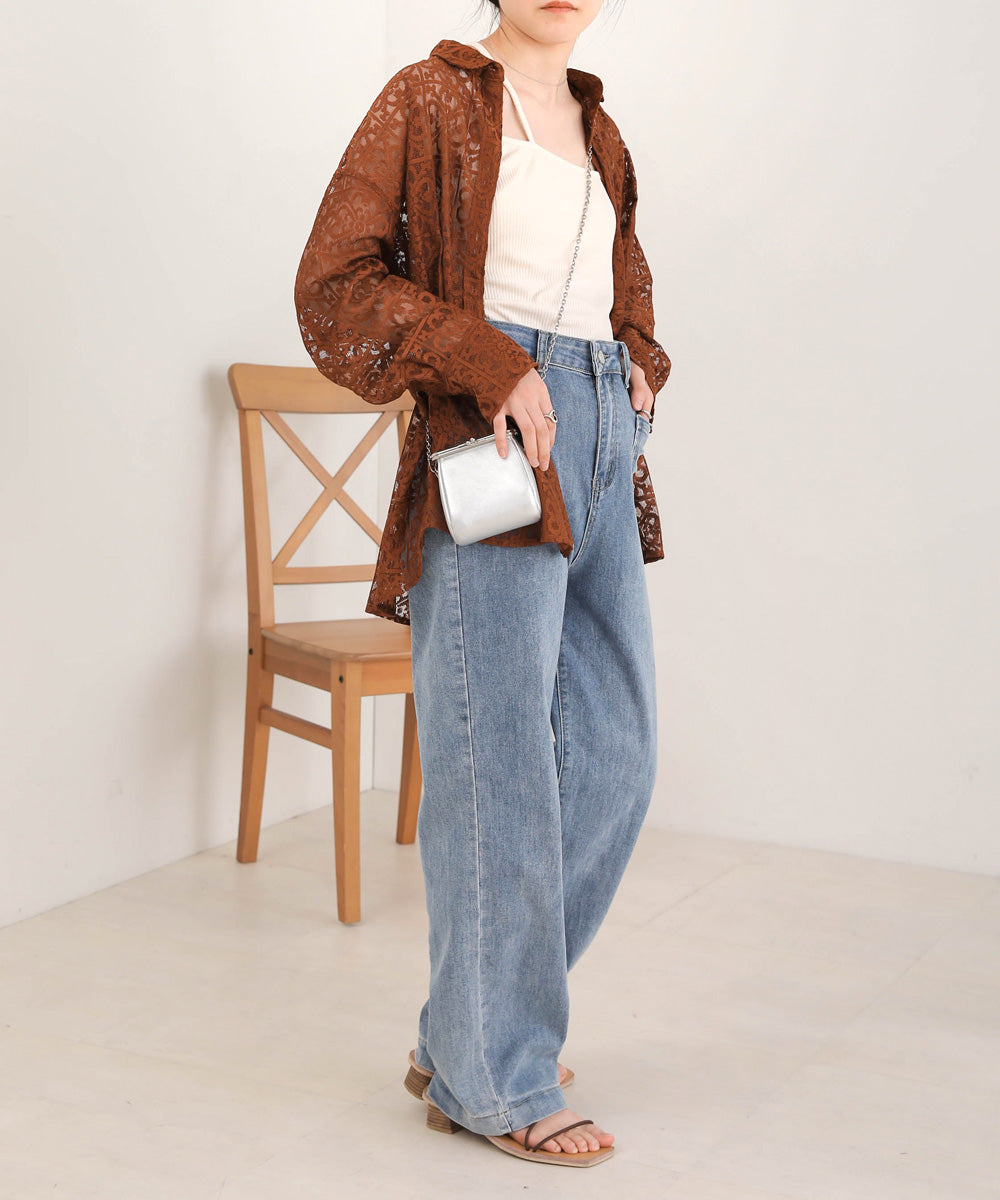 BLOCK RACE LOOSE SHIRT