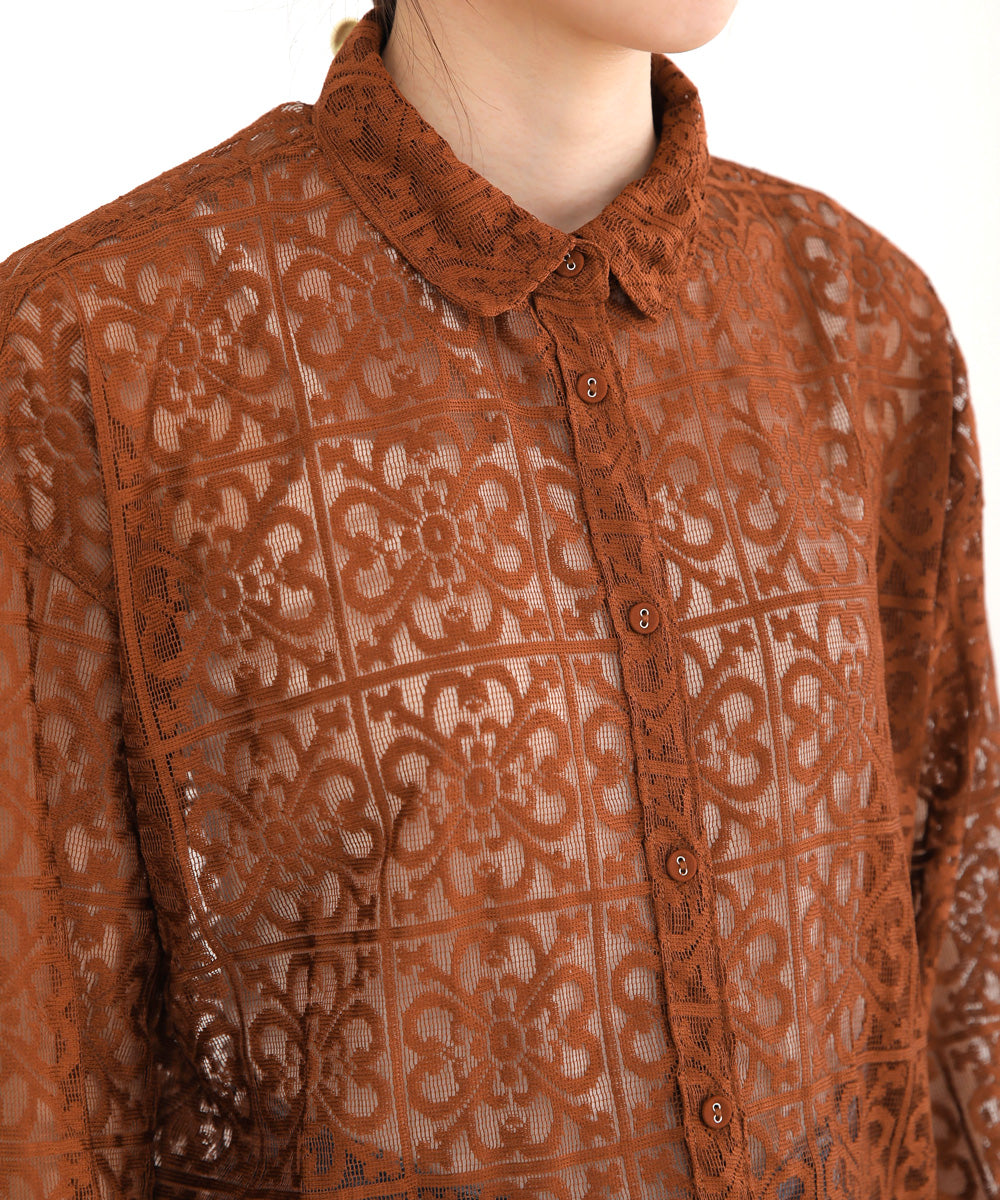 BLOCK RACE LOOSE SHIRT