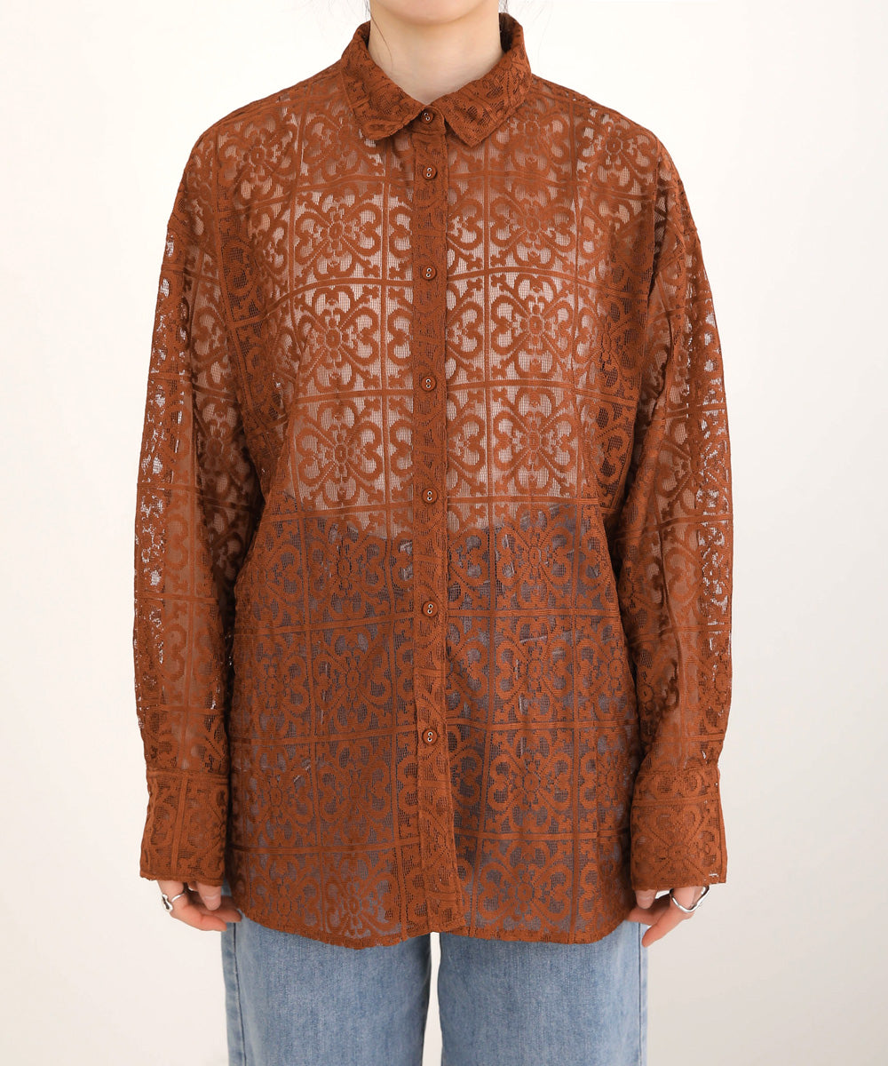 BLOCK RACE LOOSE SHIRT