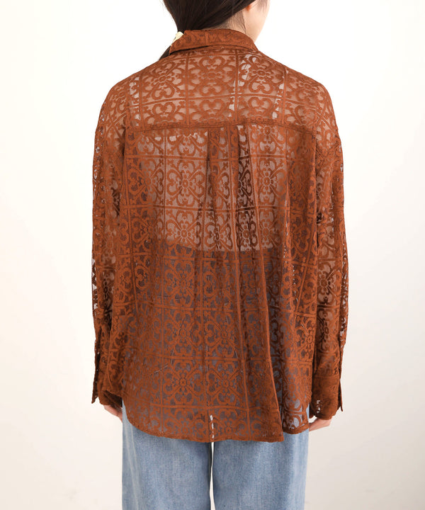 BLOCK RACE LOOSE SHIRT