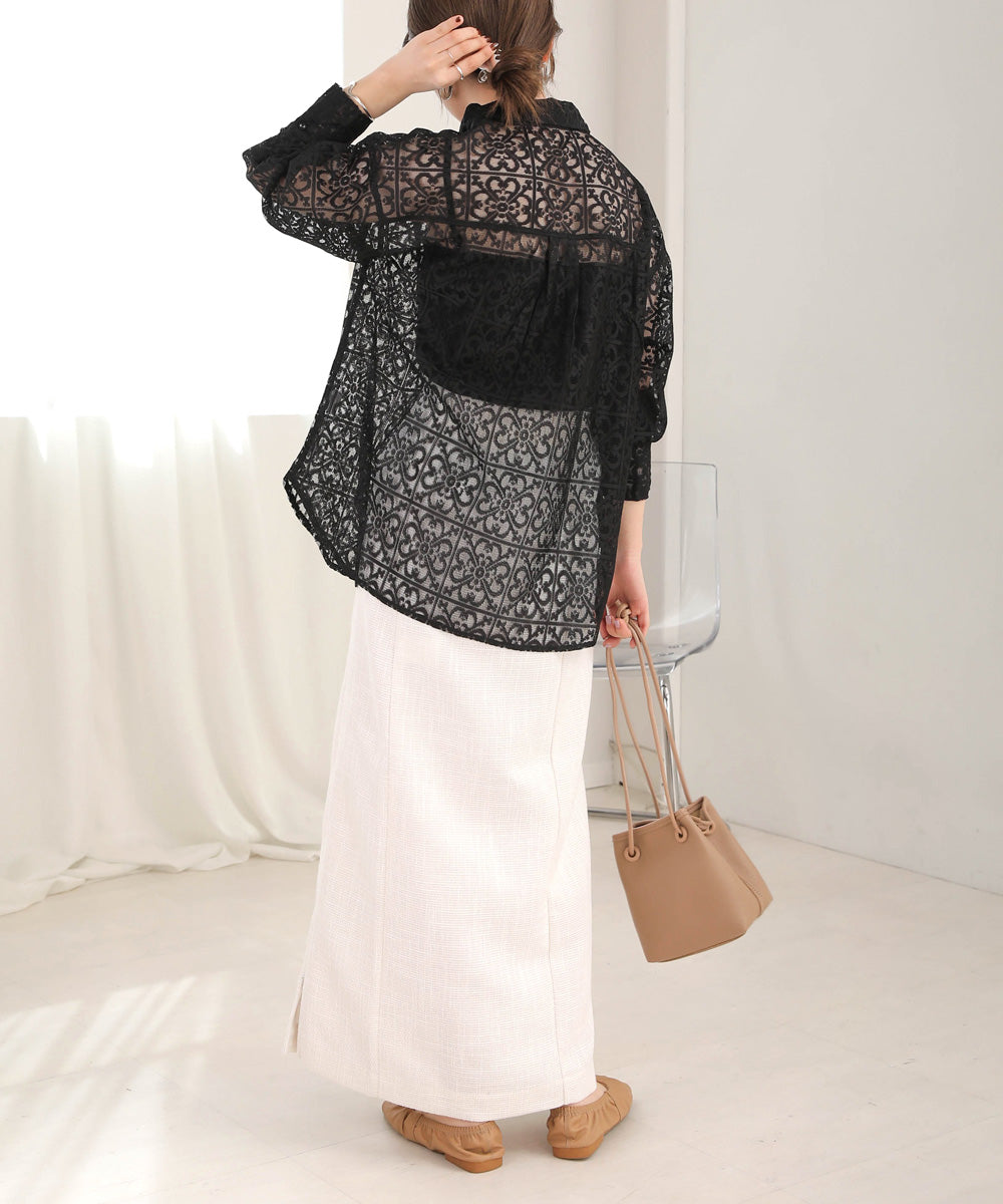 BLOCK RACE LOOSE SHIRT