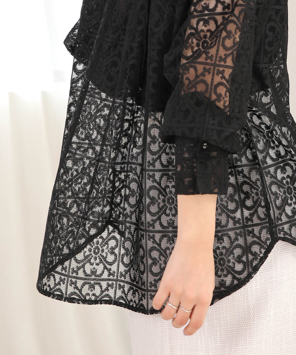 BLOCK RACE LOOSE SHIRT