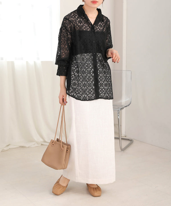 BLOCK RACE LOOSE SHIRT