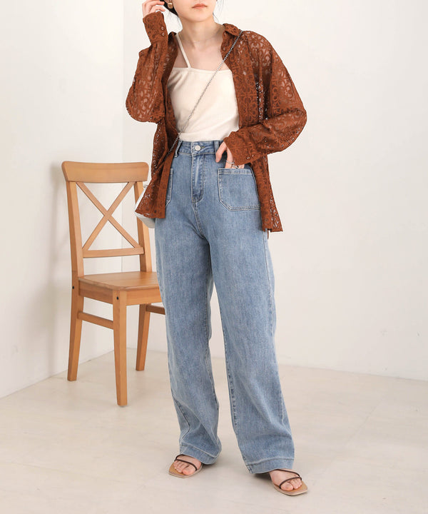 BLOCK RACE LOOSE SHIRT