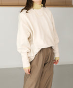 BACK OPEN SWEAT TOP