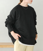 BACK OPEN SWEAT TOP