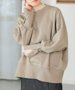 BACK OPEN SWEAT TOP
