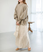BACK OPEN SWEAT TOP