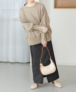 BACK OPEN SWEAT TOP
