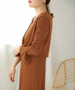 CARDIGAN SET RIB ONEPIECE