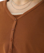 CARDIGAN SET RIB ONEPIECE