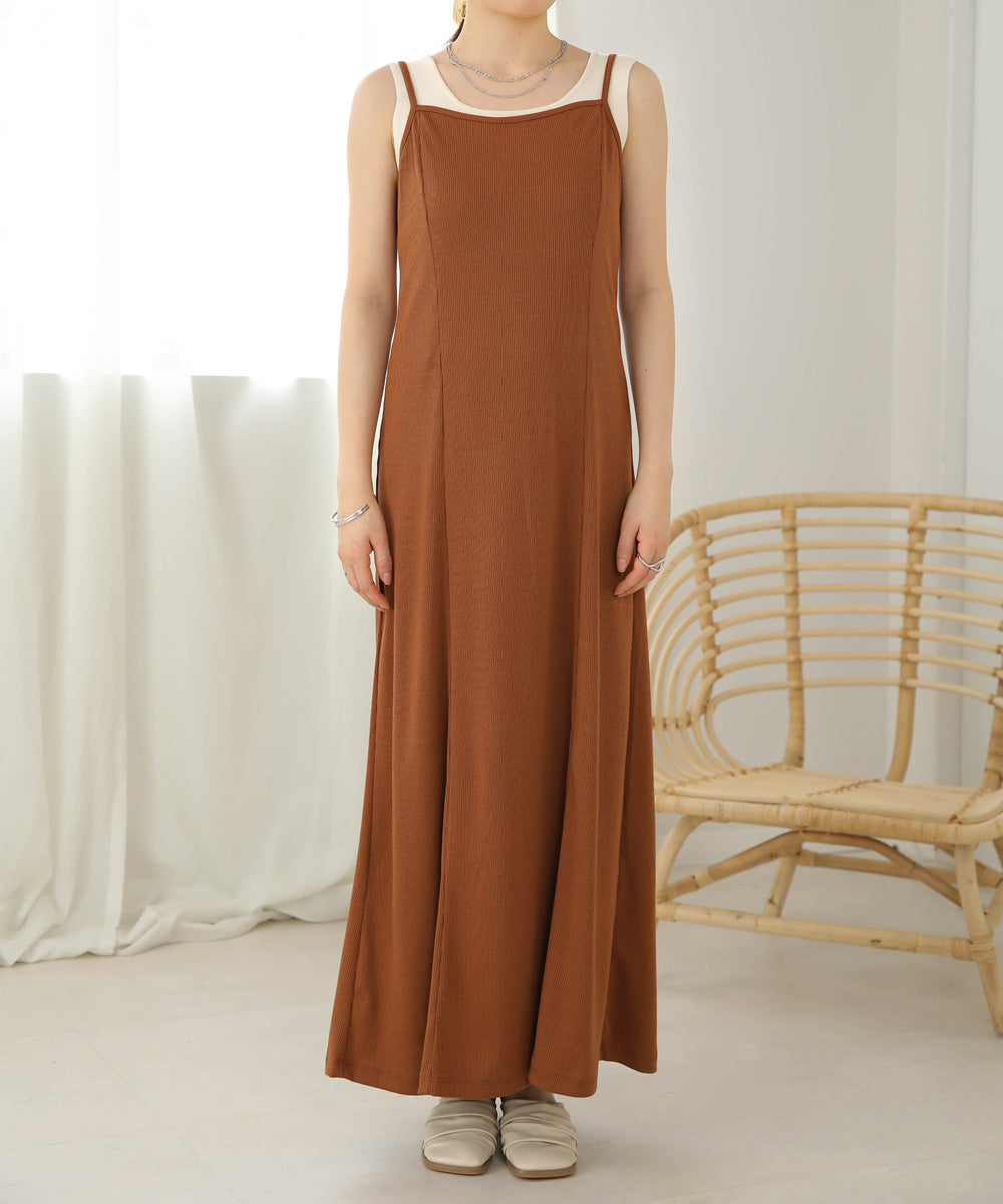 CARDIGAN SET RIB ONEPIECE