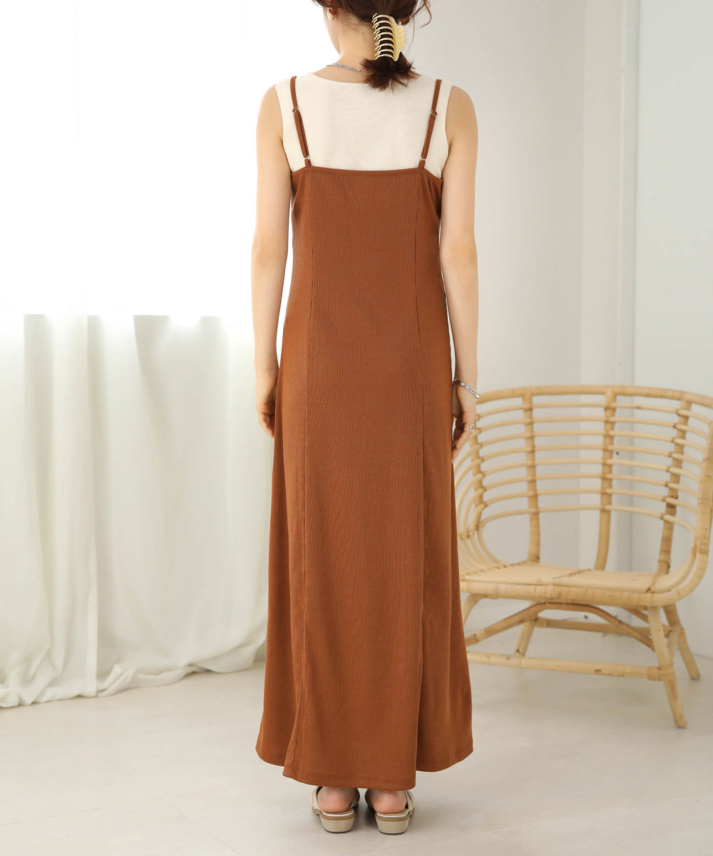 CARDIGAN SET RIB ONEPIECE